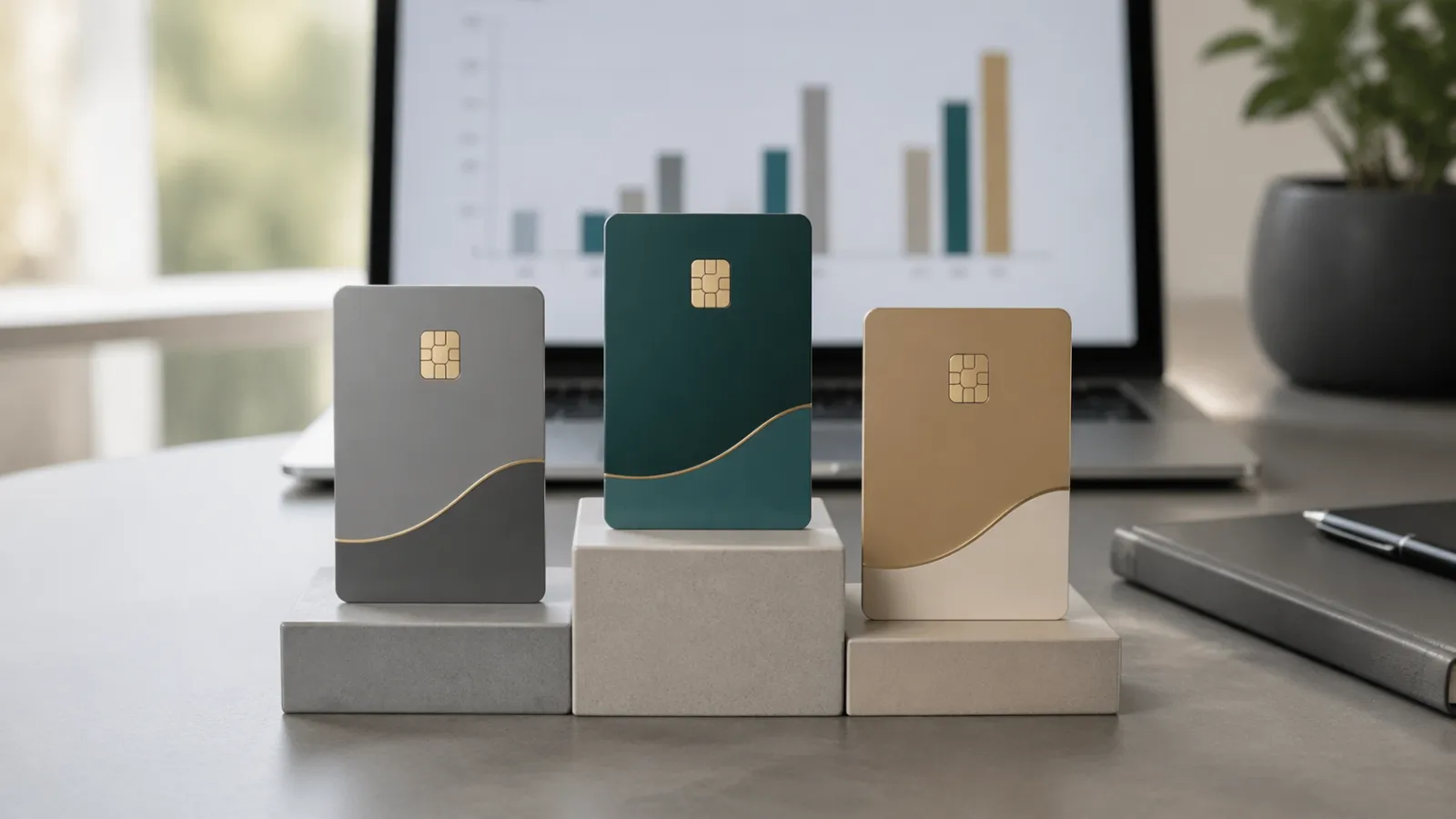 Tres tarjetas de cuenta dispuestas como podio que comparan brokers de apuestas deportivas